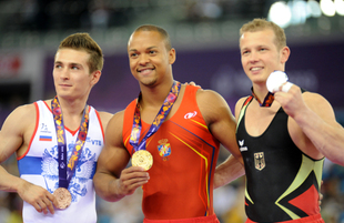 Bakı 2015: İspaniyalı gimnast I Avropa Oyunlarında idman gimnastikasında birinci oldu. Azərbaycan, 20 iyun 2015